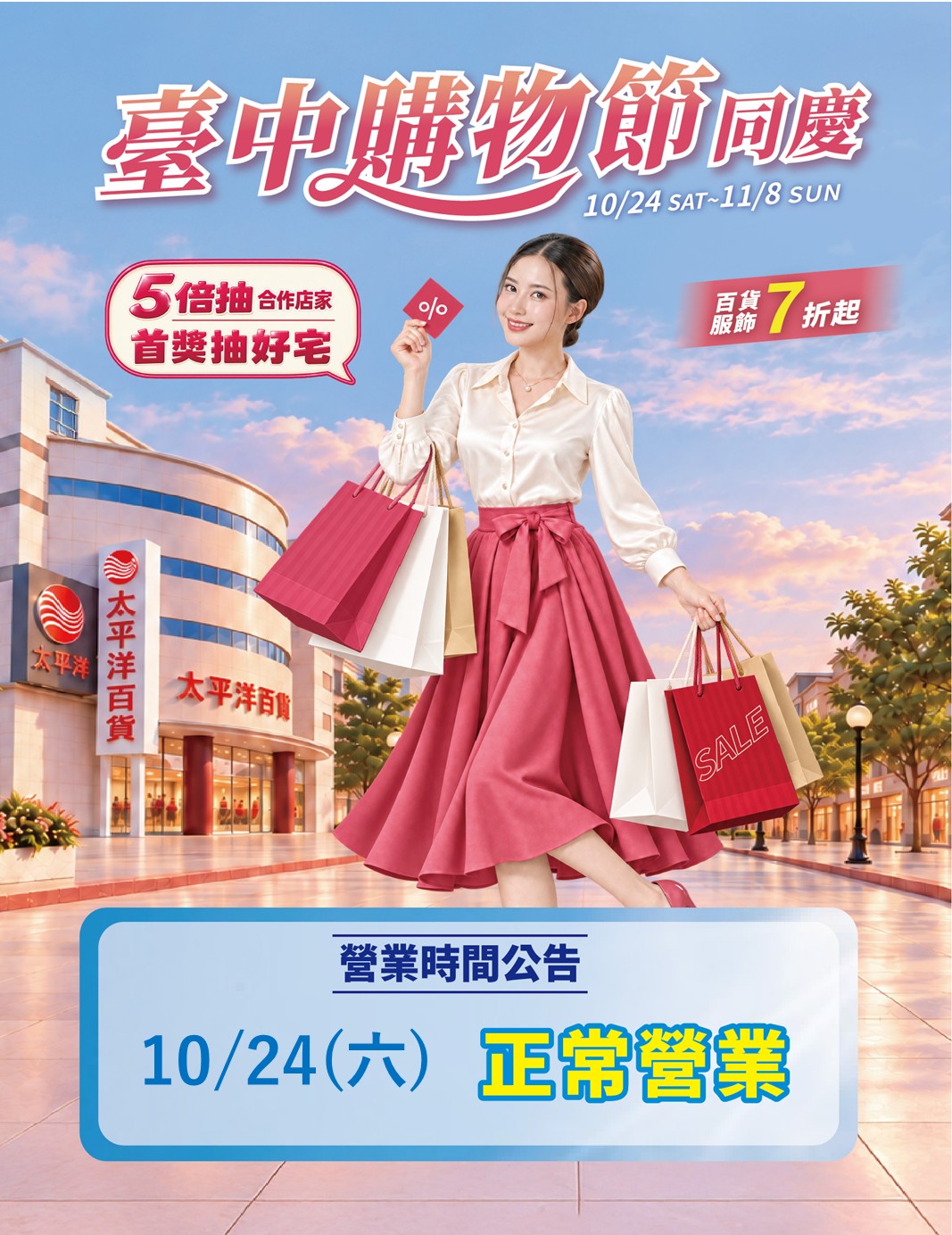  台中購物節同慶-正常營業